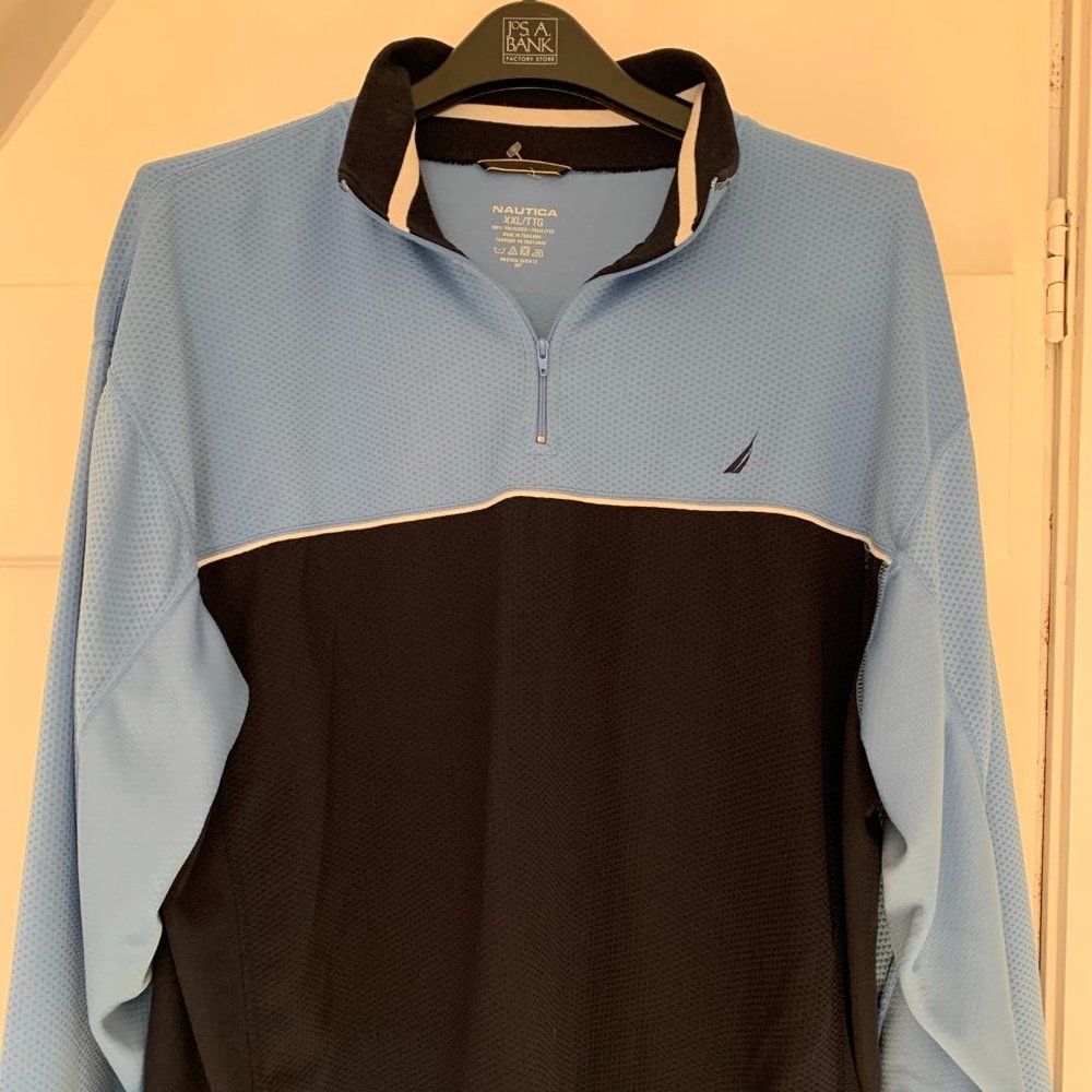 Nautilus blue Quarter zip sweater (XXL)